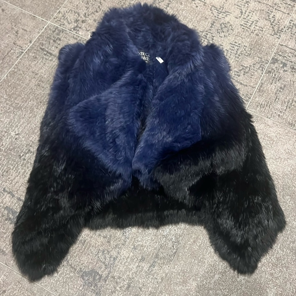 Dolce Cabo rabbit fur vest size M